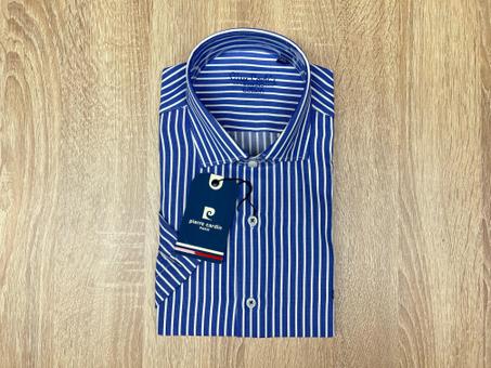 CHEMISE PIERRE CARDIN GRANDE RAILLE BLEU