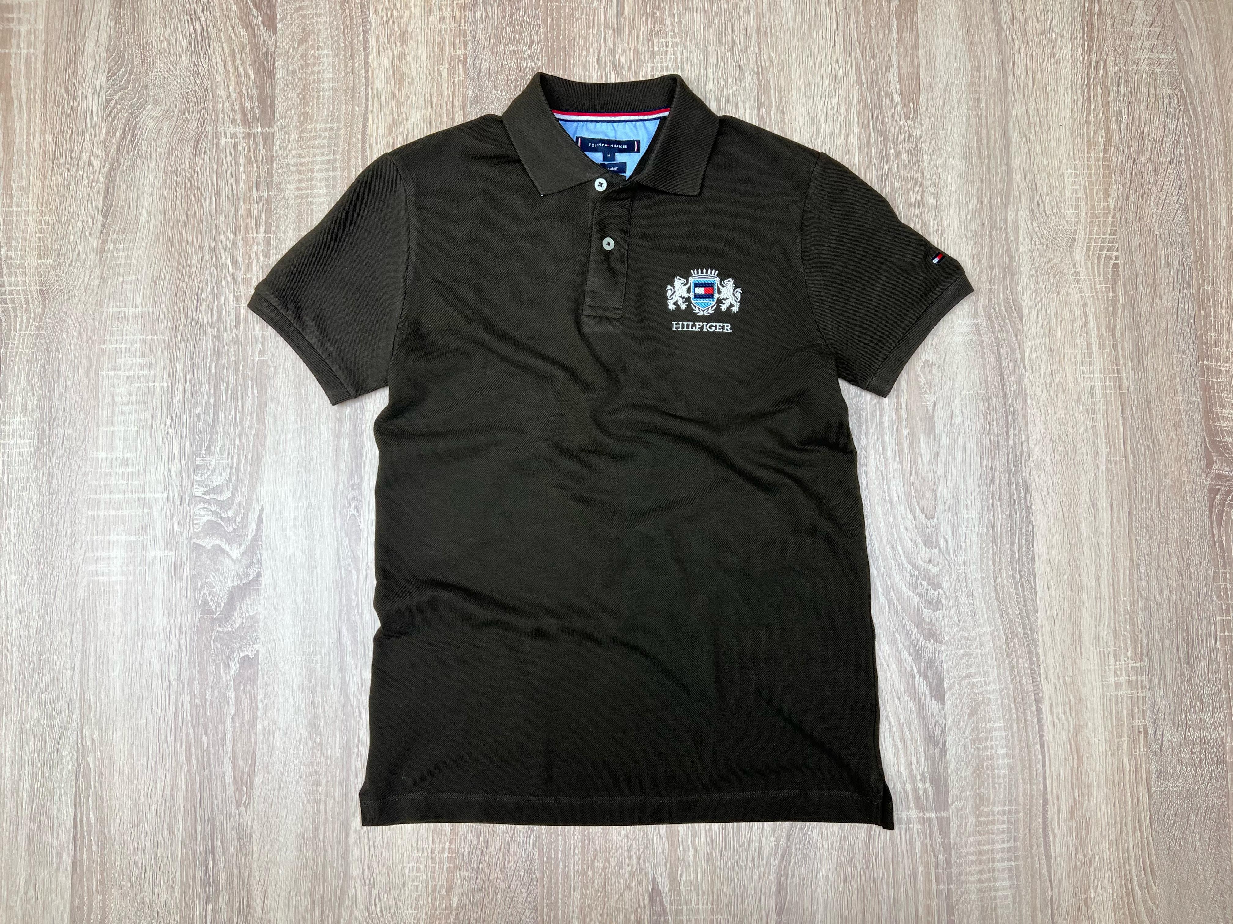 POLO HILFIGER EMBROIDERY VERT MILITAIRE