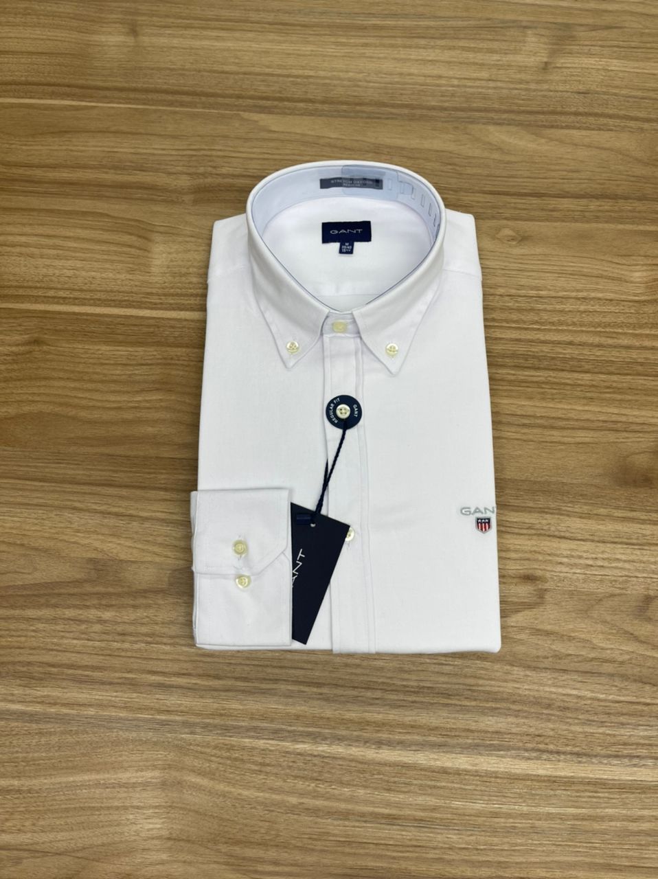Chemise Simple Gant Blanc