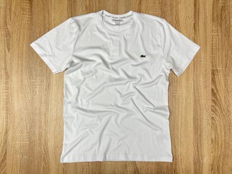 T-SHIRT LACOSTE GRAND TAILLE BLANC