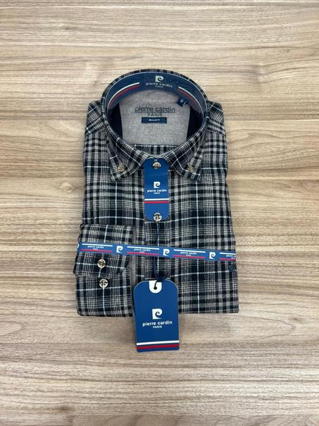 Chemise Pierre Cardin Carreaux Noir