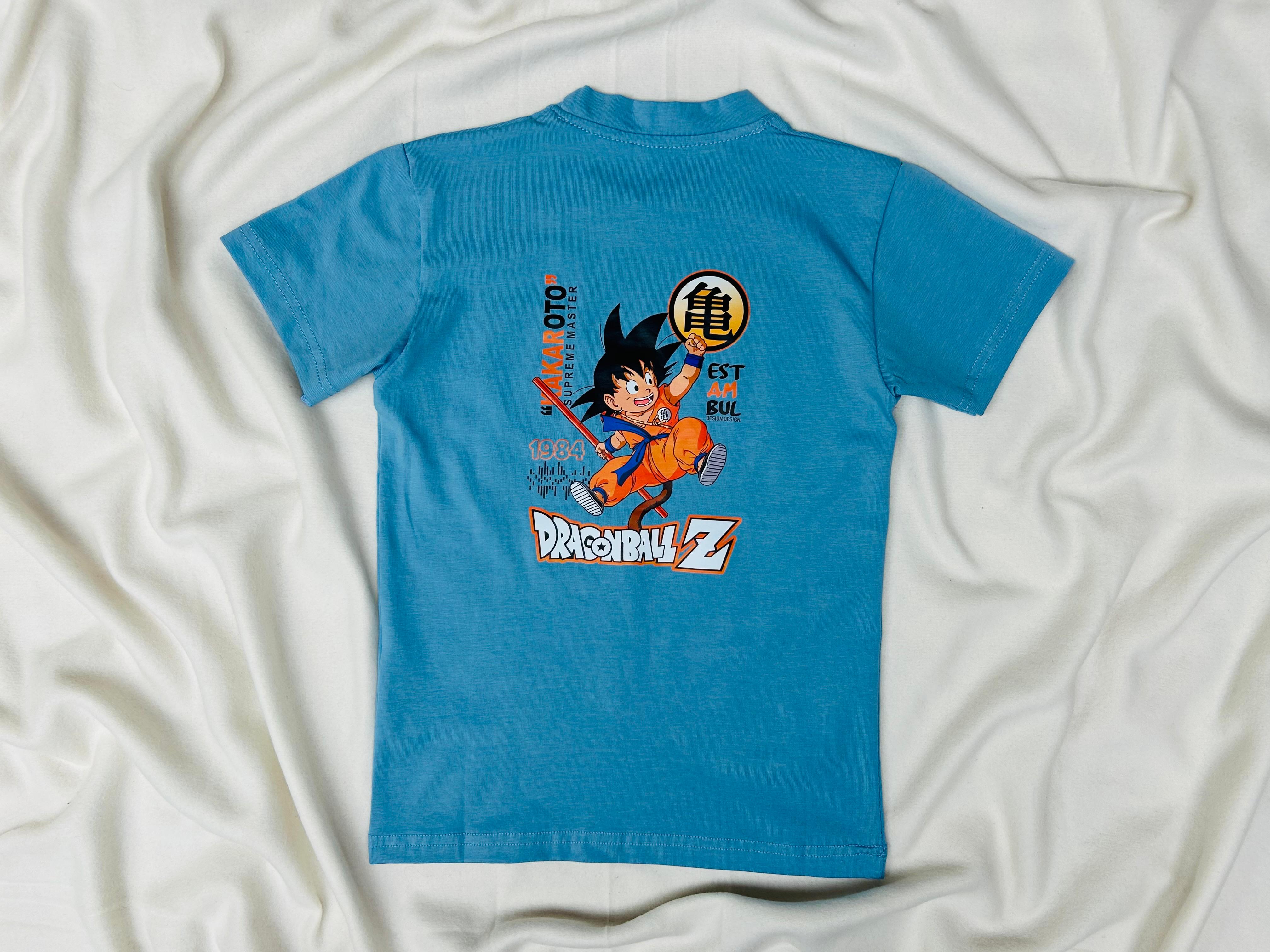 T-SHIRT DRAGONBALL BLEU CIEL