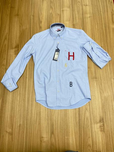 Chemise Harmont et Blaine piqué Bleu ciel