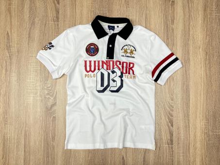 POLO LA MARTINA WINDSOR 03 BLANC