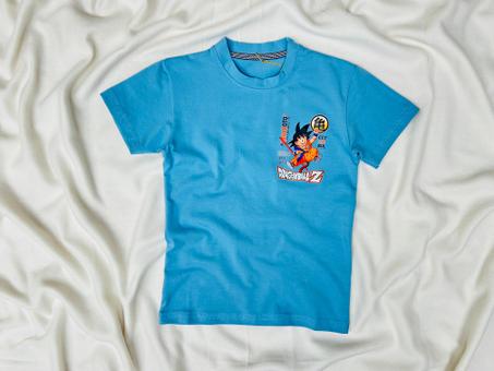T-SHIRT DRAGONBALL BLEU CIEL