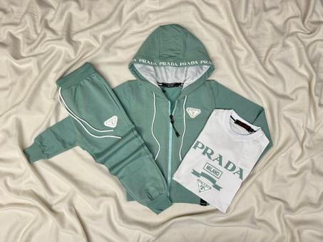 SURVETE ENFANT 3 PIECES PRADA VERT CLAIR
