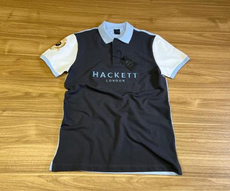 POLO HACKETT GRIS-BLEU CIEL