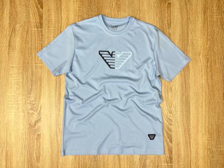 TSHIRT ARMANI A/J BLEU CIEL