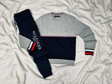 ENSEMBLE ENFANT TOMMY GRIS-MARINE