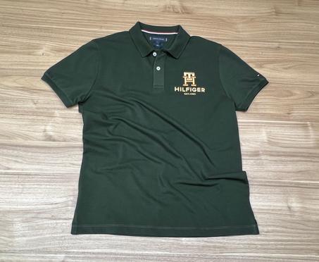 POLO TOMMY T-H VERT MILITAIRE