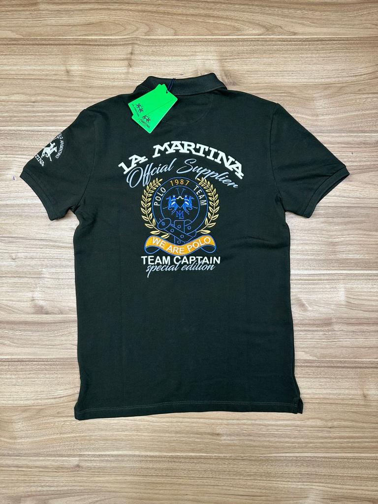 POLO LA MARTINA 1987 VERT MILITAIRE