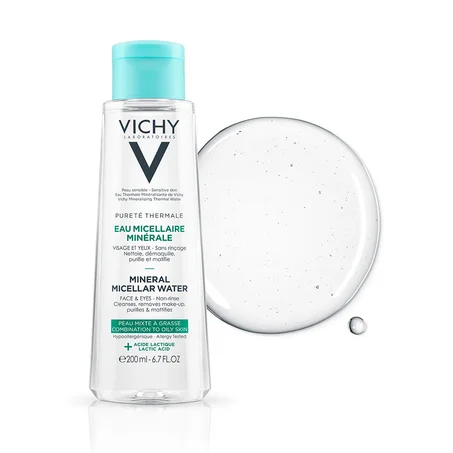 Vichy Pureté Thermale Eau Micellaire Minérale Peau Mixte à Grasse | 200ml