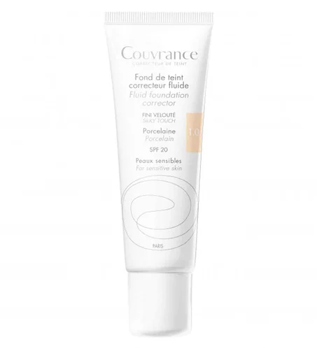Avène Couvrance – Fond de Teint Fluide – Fini Velouté Porcelaine Spf 20 N°1.0 – 30ml