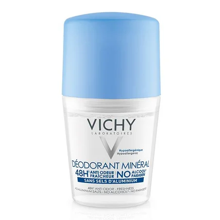 Vichy Dermo-Tolérance Déodorant Minéral 48H Bille Sans Sels d’Aluminium Peau Sensible et Réactive | 50ml