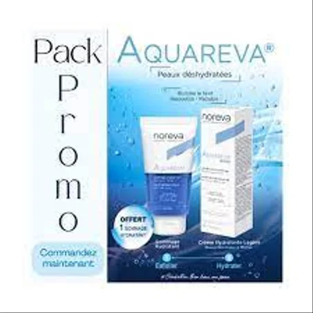 Noreva AQUAREVA CRÈME HYDRATANTE 24H RICHE 40ml + GOMMAGE HYDRATANT OFFERT