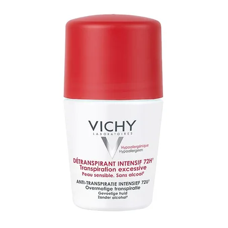 Vichy Dermo-Tolérance Déodorant Détranspirant Intensif 72H Bille Tous Types de Peaux | 50ml