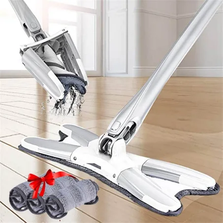 ممسحة ومعصرة دوارة ° 360 لتنضيف الزواية الصعبة والسقف