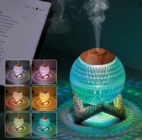 مصباح بلوري مرطب للهواء