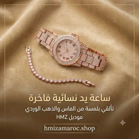💖 Montre Femme avec Bracelet | ساعة نسائية بسوار فاخرة بتصميم عصري