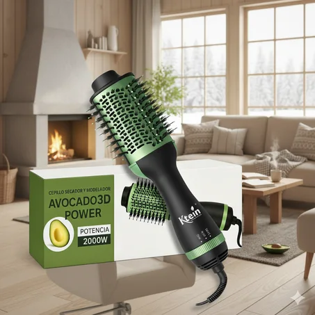 فرشاة تجفيف الشعر بقوة 2000 واط - Cheveux Avocado 3D Plus