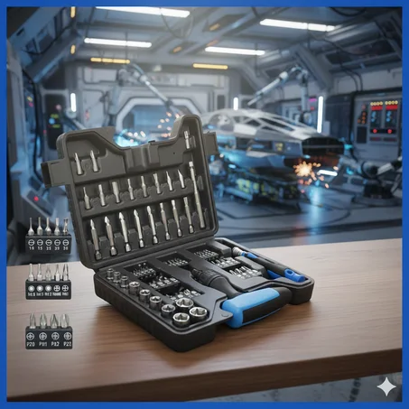 مجموعة أدوات إصلاح الدراجة النارية من 63 قطعة - Kit d’outils de réparation