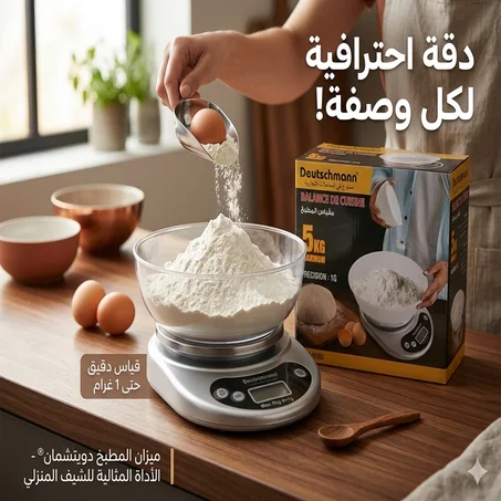 🔥 مقياس المطبخ الرقمي عالي الدقة – Balance de Cuisine Électronique