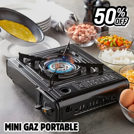 موقد غاز محمول للرحلات والتخييم | موقد رحلات قوي واقتصادي للطبخ الخارجي | Gas Portable Stove