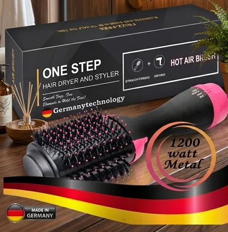 مجفف الشعر لتكثيف الشعر، فرشاة الهواء الساخن ون ستيب 3 في 1 - One Step Up One Step Sèche-Cheveux