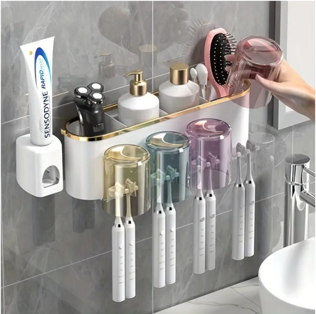 منظم متعدد الوظائف فرشاة الأسنان والأكسسوارات.