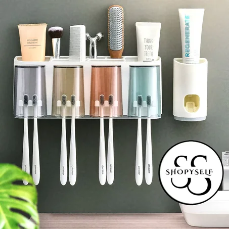 منظم متعدد الوظائف فرشاة الأسنان والأكسسوارات.