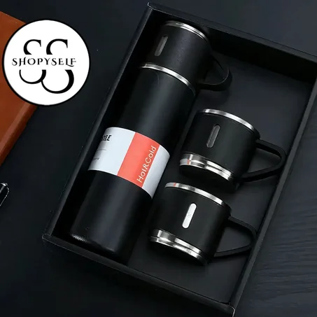 Thermos 3 tasses - ترمس من الفولاذ المقاوم للصدأ
