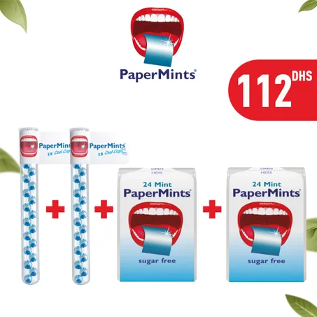 Pack Double Action Fraîcheur PaperMints – 84 Utilisations