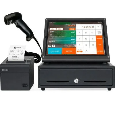 CAISSE ENREGISTREUSE TACTILE 15 " AVEC LOGICIELS , INSTALLATION ET FORMATION