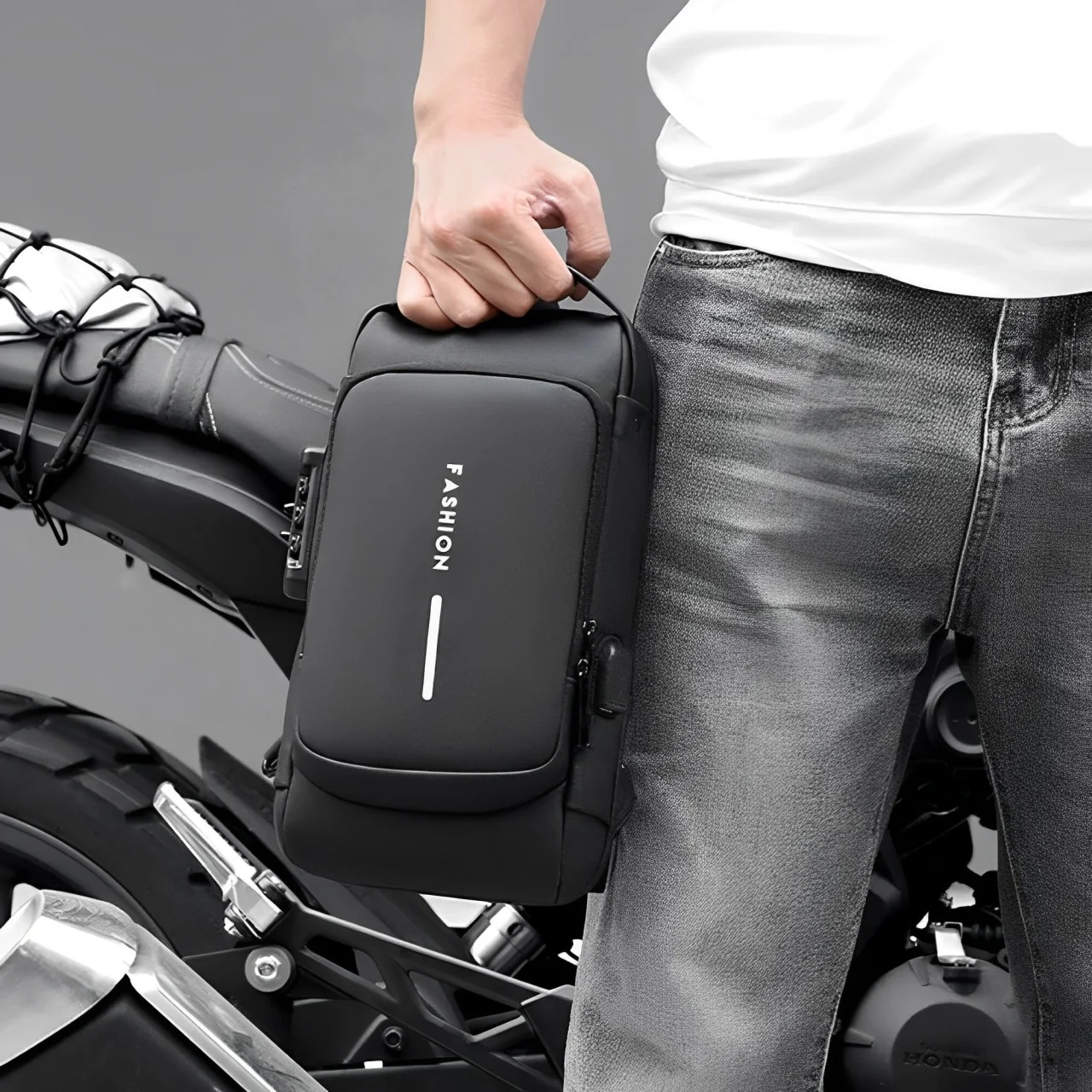 Anti-Theft Crossbody Sling Backpack, Multi-pocket Casual Chest Bag, Handbag & Shoulder Bag With USB Charging Port & Password Lock, Waterproof Travel Bag for Men And Women.