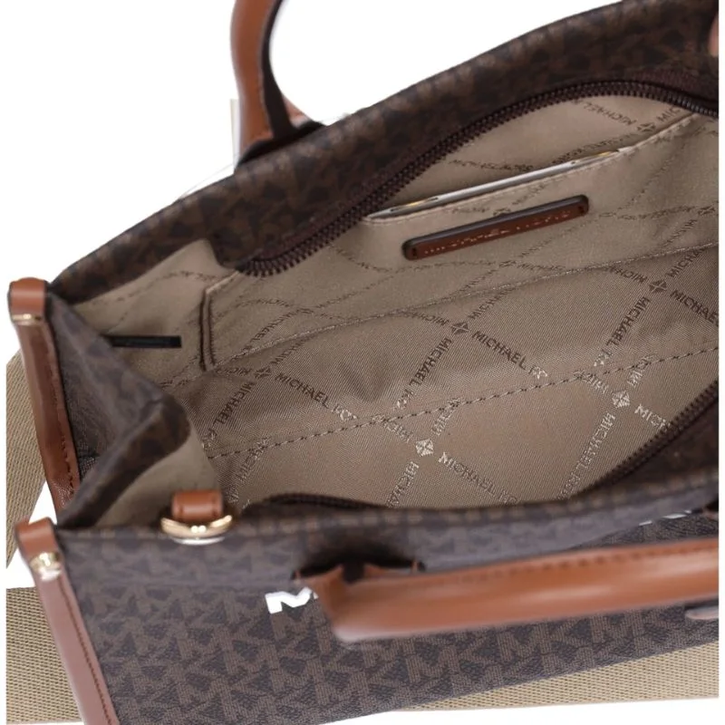 Michael Kors Mirella Small Signature Logo Crossbody Bag - Brown