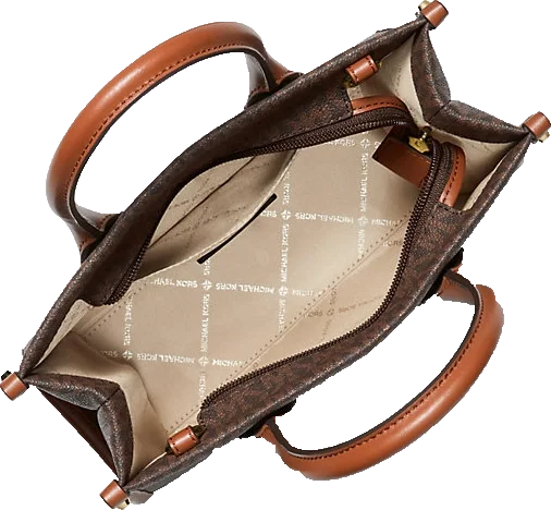 Michael Kors Mirella Small Signature Logo Crossbody Bag - Brown