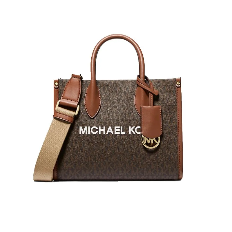 Michael Kors Mirella Small Signature Logo Crossbody Bag - Brown