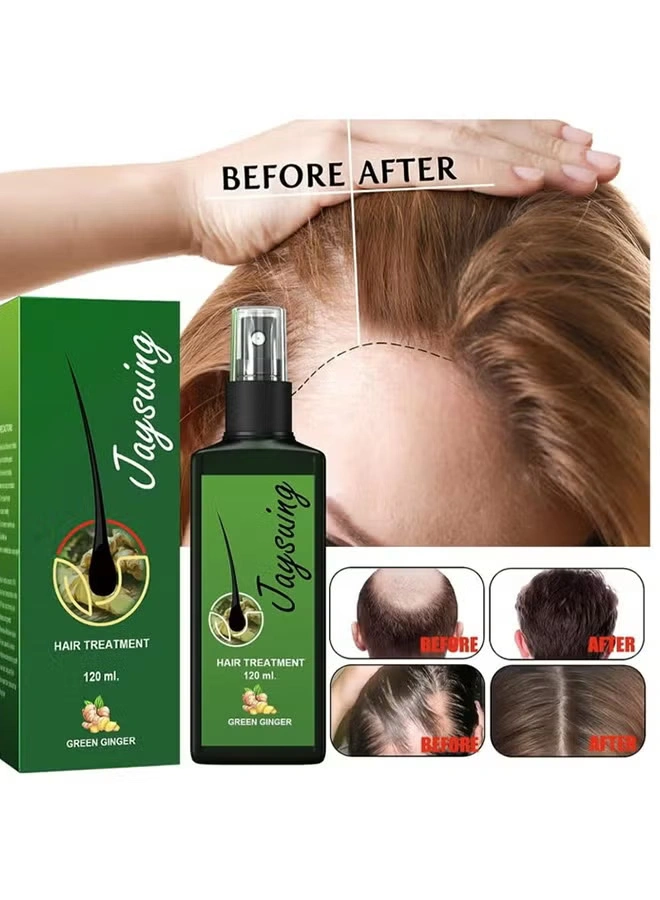 سبراي الزنجبيل الأخضر لإنبات وتطويل الشعر - 120 مل
