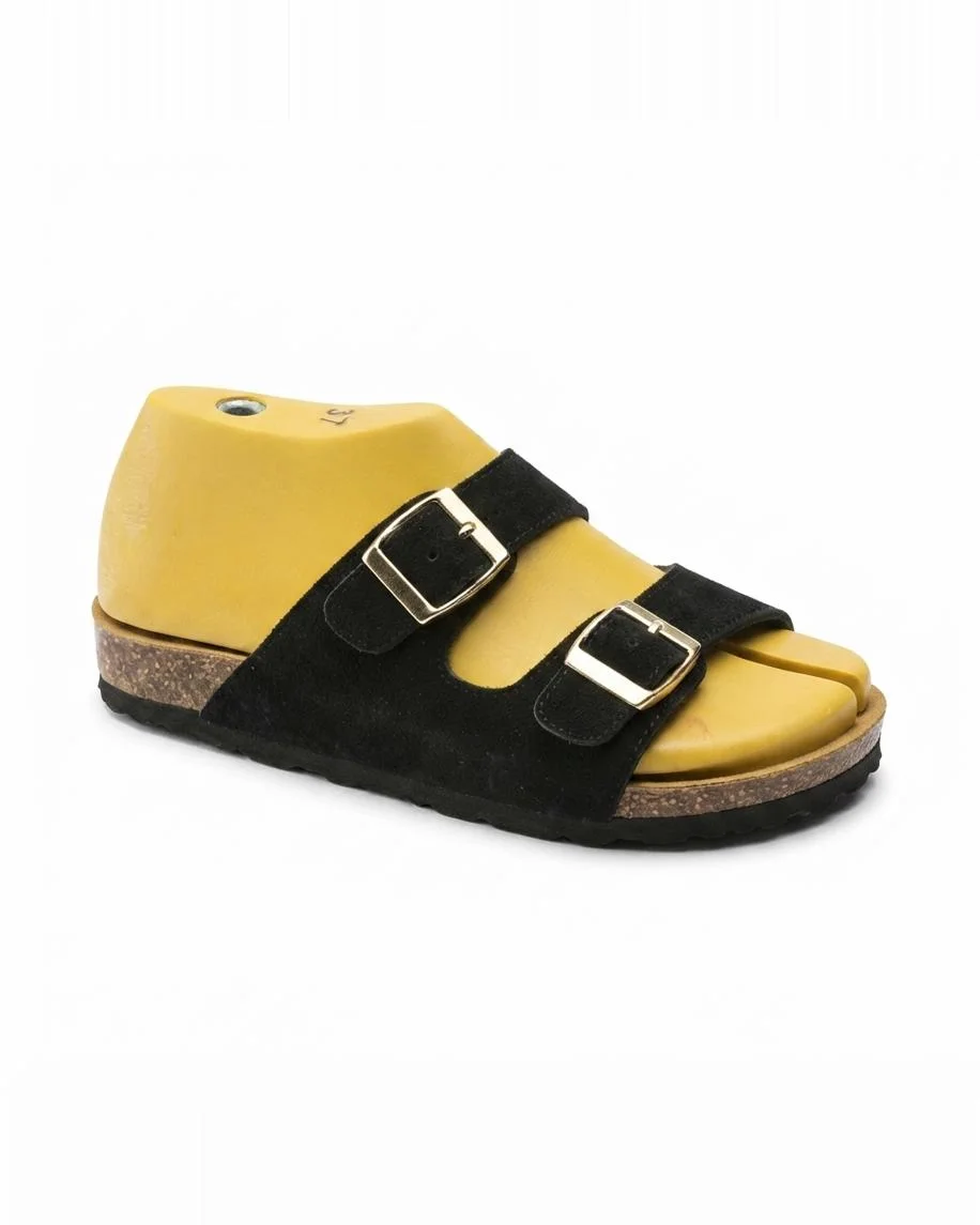 Sandales savana en daim noir 0011