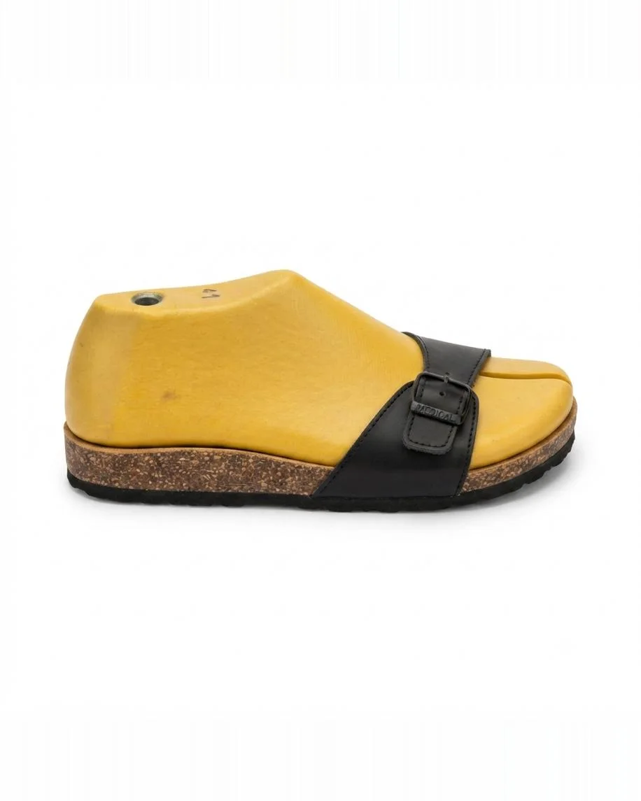 Sandales legacy en cuir lisse noir 0024