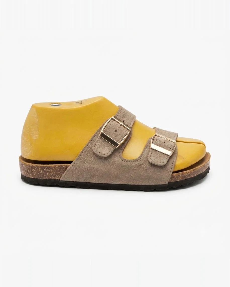 Sandales savana en daim taupe 0011