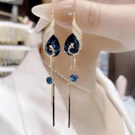 أقراط الطاووس / Boucles d'oreilles Paon