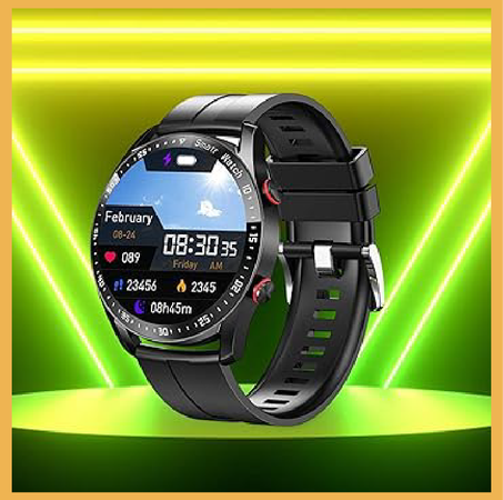 Montre intelligente à écran tactile complet Bluetooth Appel Lecteur de musique Montre de sport étanche (A, colle noire)   ⭐⭐⭐⭐⭐(4,9/5)