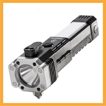 Lampe de poche d'urgence multifonctionnelle 6 en 1