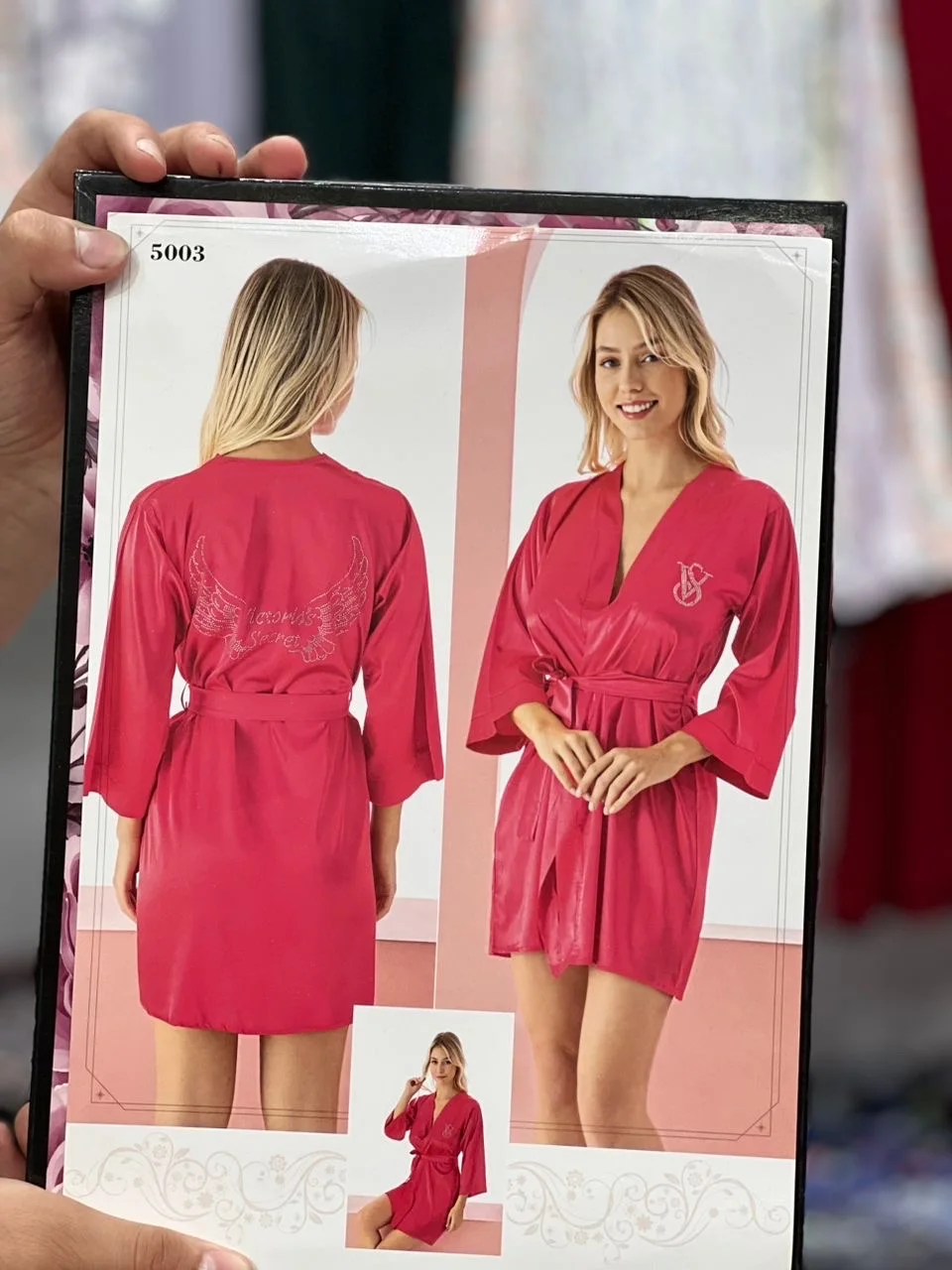 kimono satin victoris secret originel