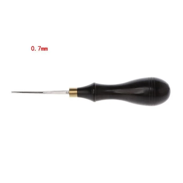 Leather Edge Creaser Steel Blade Ebony Black sandalwood Shallow Groove Craft Mark Tool 16cm