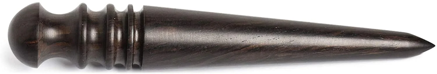 Outil de brunissage du cuir - Slicker conique en bois de santal