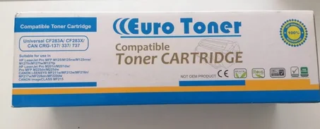 Euro Toner CF283A/CF283X/CAN CRG-137/337/737 Compatible Toner Cartridge