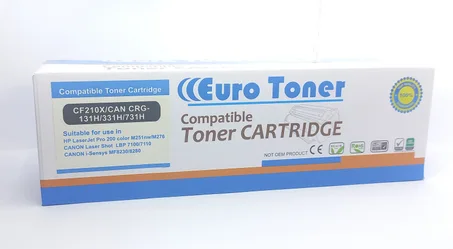 Euro Toner CF210X/CAN CRG-131H/331H/731H Compatible Toner Cartridge