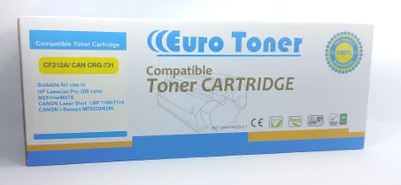 Euro Toner CF212A/CAN CRG-731 Compatible Toner Cartridge